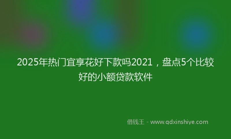 2025年热门宜享花好下款吗2021，盘点5个比较好的小额贷款软件