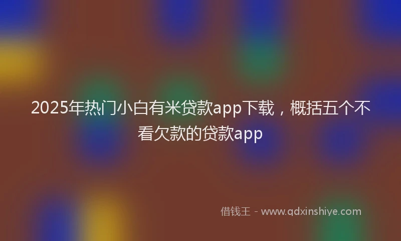 2025年热门小白有米贷款app下载，概括五个不看欠款的贷款app