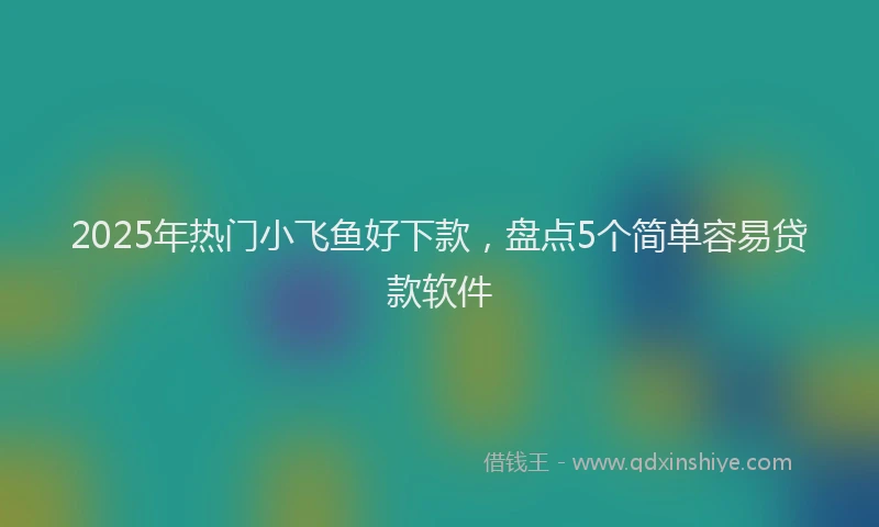 2025年热门小飞鱼好下款，盘点5个简单容易贷款软件