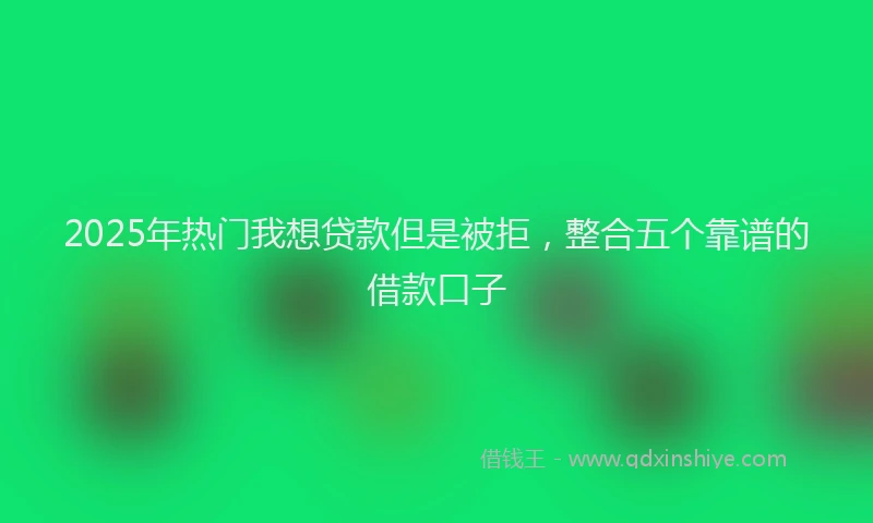 2025年热门我想贷款但是被拒，整合五个靠谱的借款口子