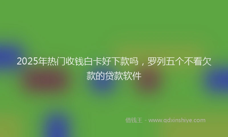 2025年热门收钱白卡好下款吗，罗列五个不看欠款的贷款软件