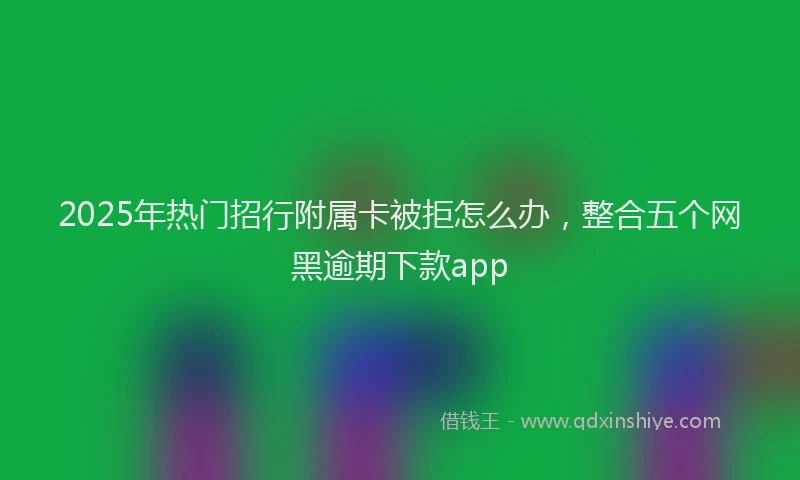 2025年热门招行附属卡被拒怎么办，整合五个网黑逾期下款app