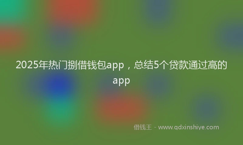 2025年热门捌借钱包app，总结5个贷款通过高的app