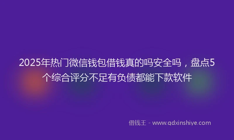 2025年热门微信钱包借钱真的吗安全吗，盘点5个综合评分不足有负债都能下款软件