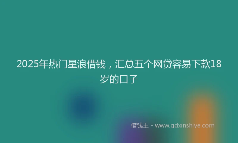2025年热门星浪借钱，汇总五个网贷容易下款18岁的口子