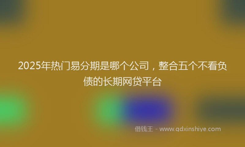 2025年热门易分期是哪个公司，整合五个不看负债的长期网贷平台