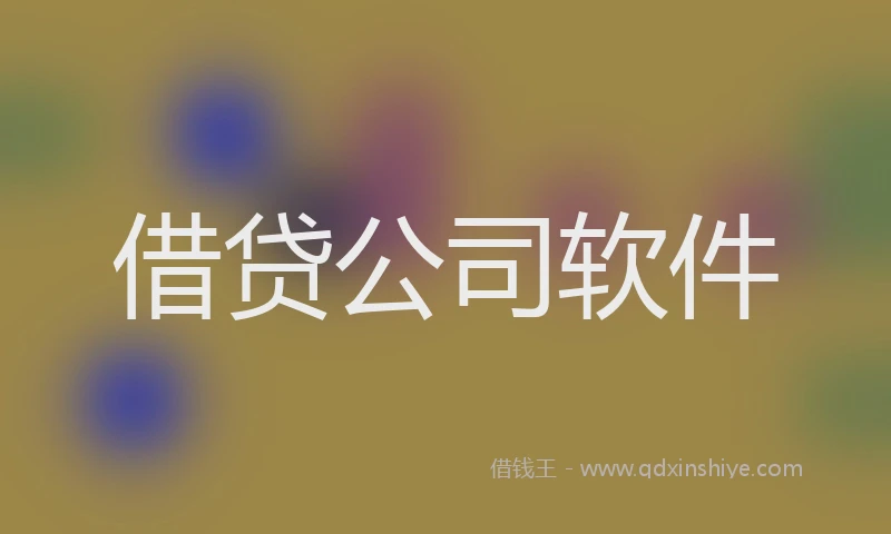 借贷公司软件