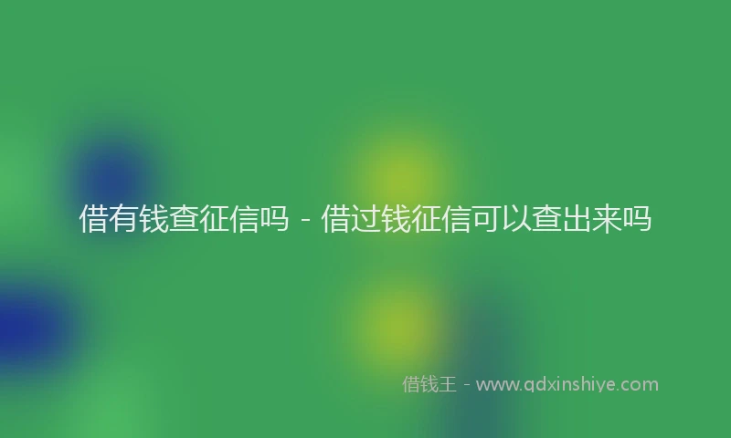 借有钱查征信吗 - 借过钱征信可以查出来吗