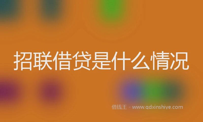 招联借贷是什么情况