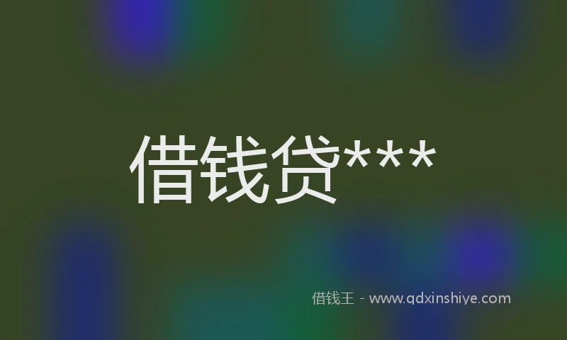 借钱贷***