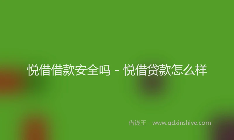 悦借借款安全吗 - 悦借贷款怎么样