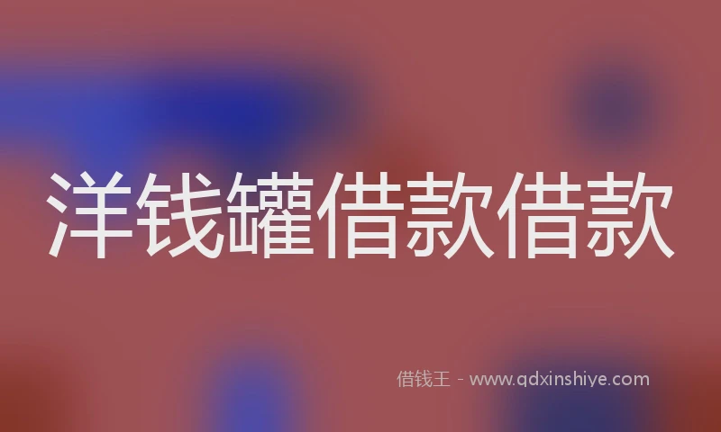 洋钱罐借款借款