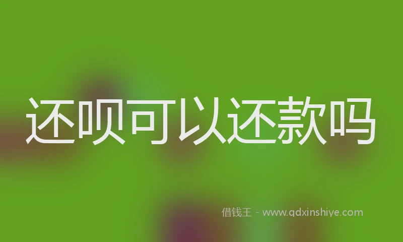 还呗可以还款吗