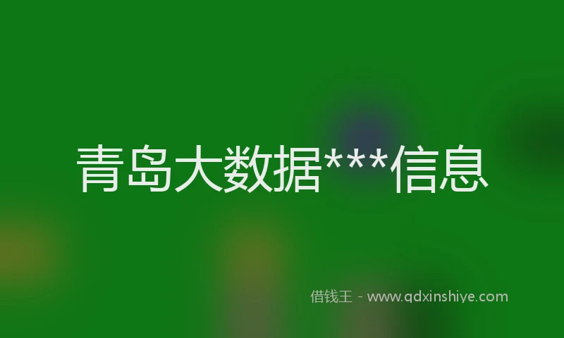 青岛大数据***信息
