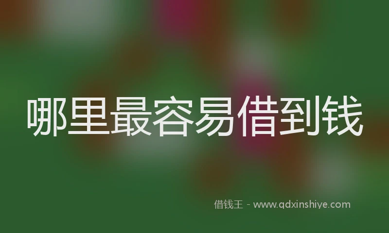 哪里最容易借到钱