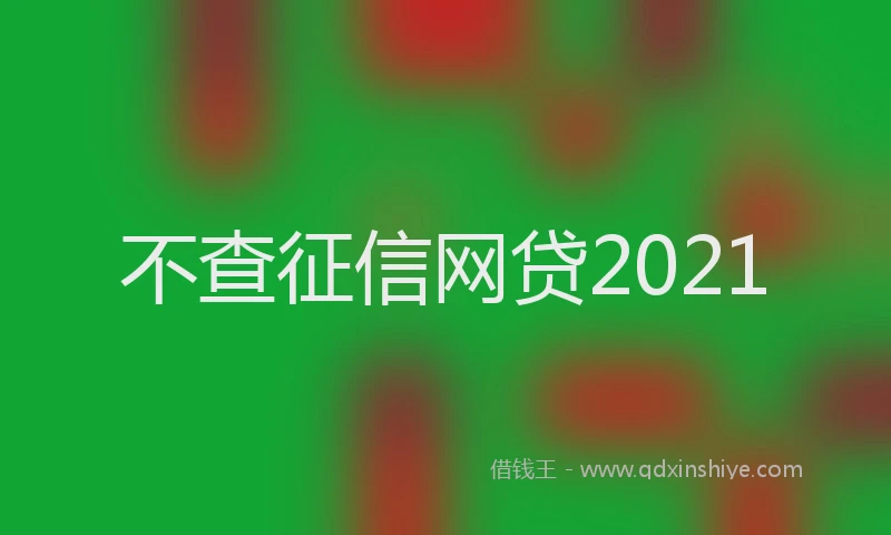 不查征信网贷2021
