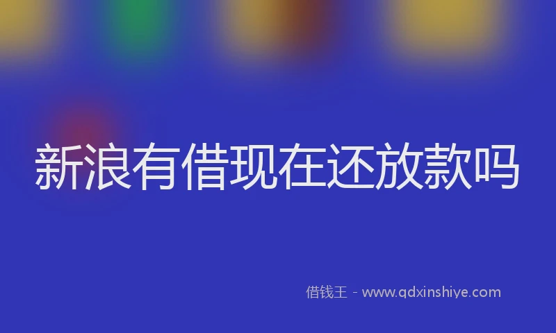 新浪有借现在还放款吗