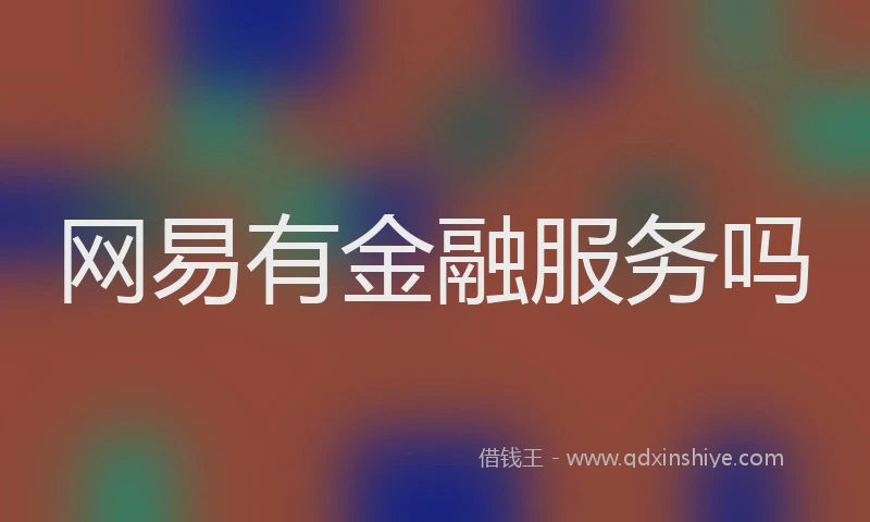网易有金融服务吗