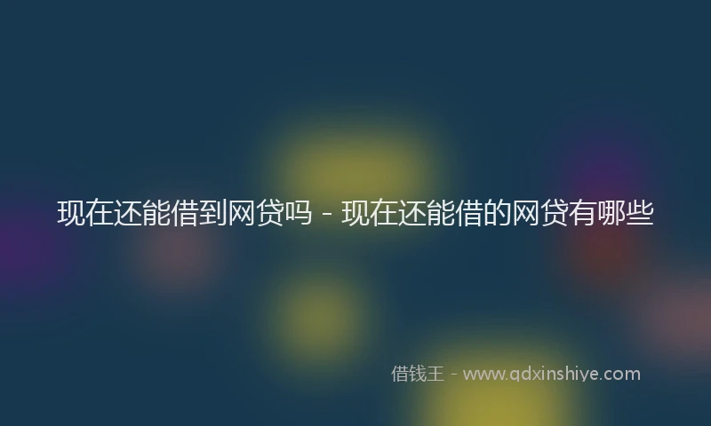 现在还能借到网贷吗 - 现在还能借的网贷有哪些