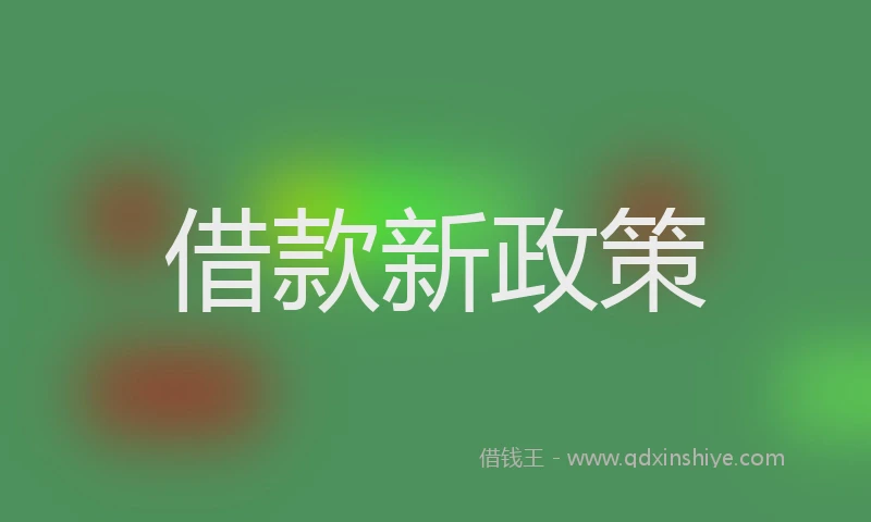 借款新政策