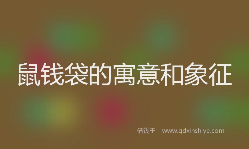 鼠钱袋的寓意和象征