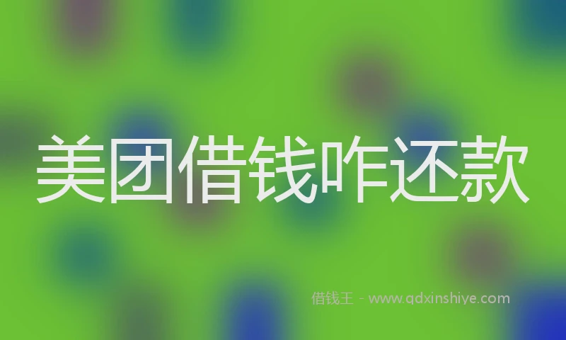 美团借钱咋还款