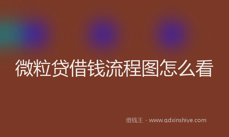 微粒贷借钱流程图怎么看
