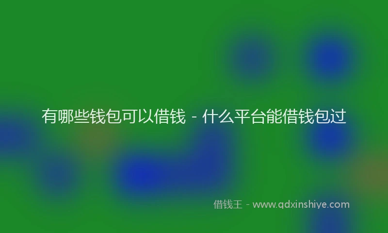 有哪些钱包可以借钱 - 什么平台能借钱包过