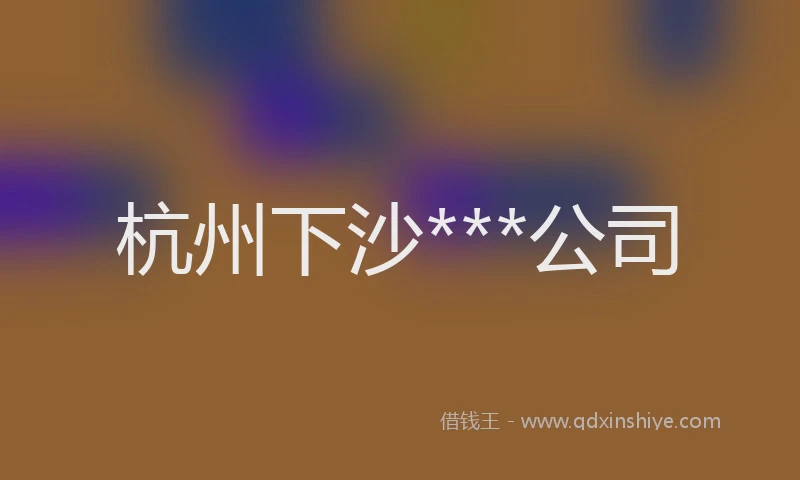 杭州下沙***公司