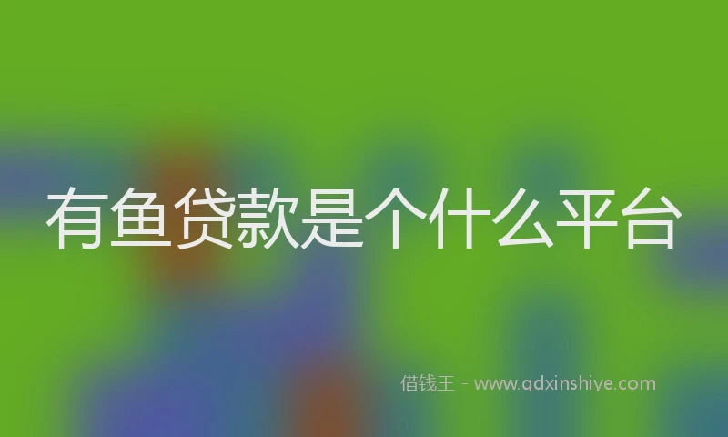有鱼贷款是个什么平台