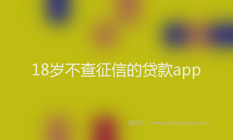 18岁不查征信的贷款app