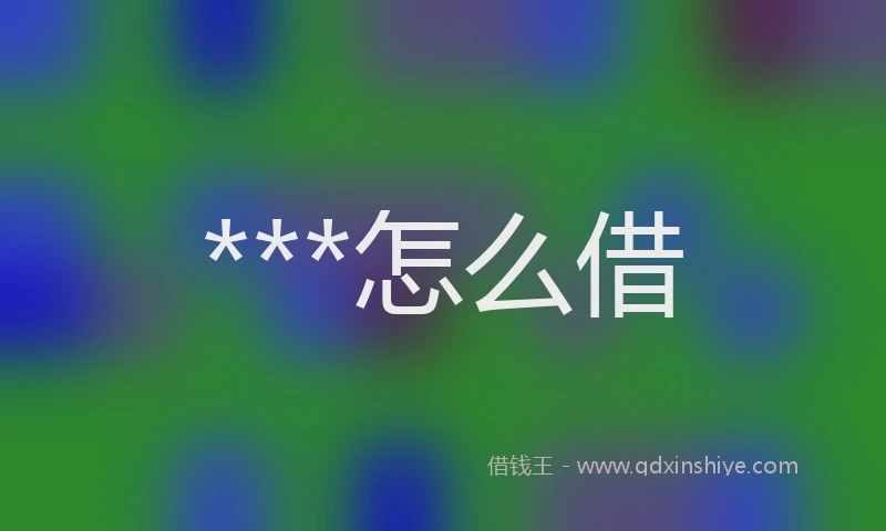 ***怎么借
