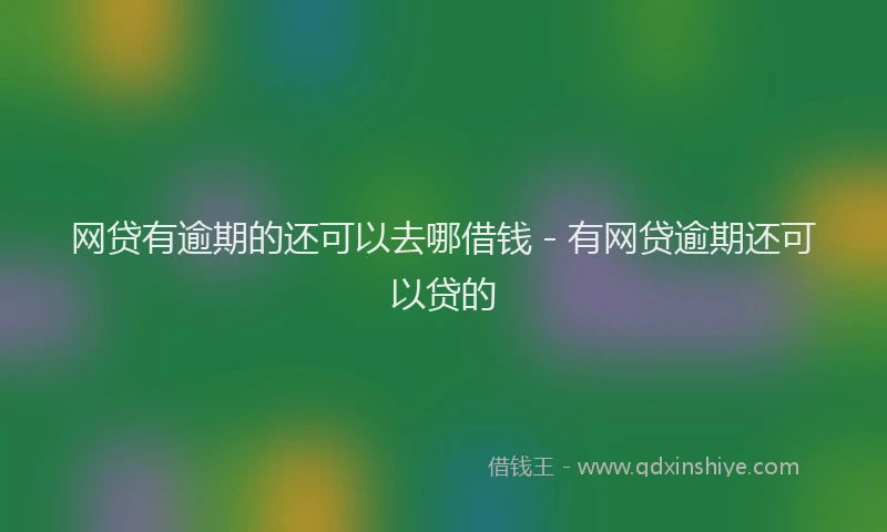 网贷有逾期的还可以去哪借钱 - 有网贷逾期还可以贷的