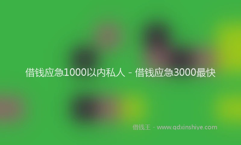 借钱应急1000以内私人 - 借钱应急3000最快