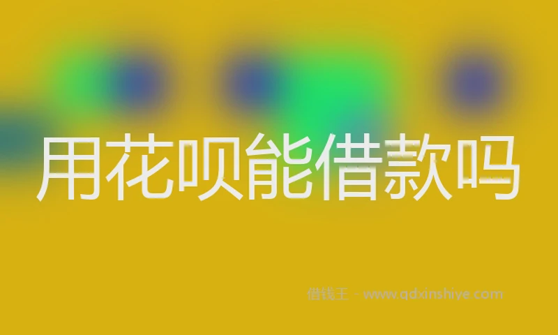 用花呗能借款吗