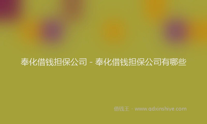 奉化借钱担保公司 - 奉化借钱担保公司有哪些