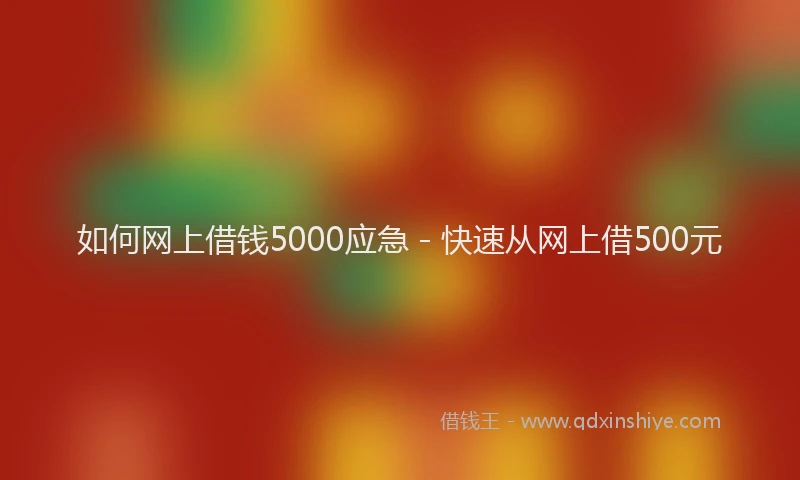 如何网上借钱5000应急 - 快速从网上借500元