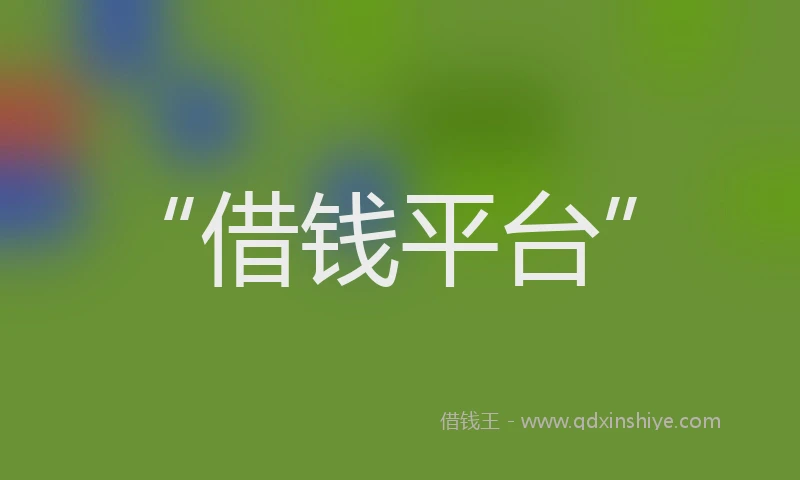 “借钱平台”