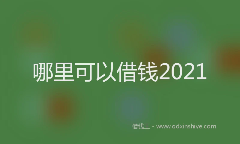 哪里可以借钱2021