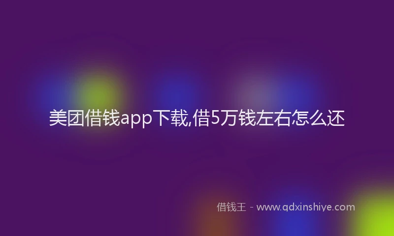 美团借钱app下载,借5万钱左右怎么还