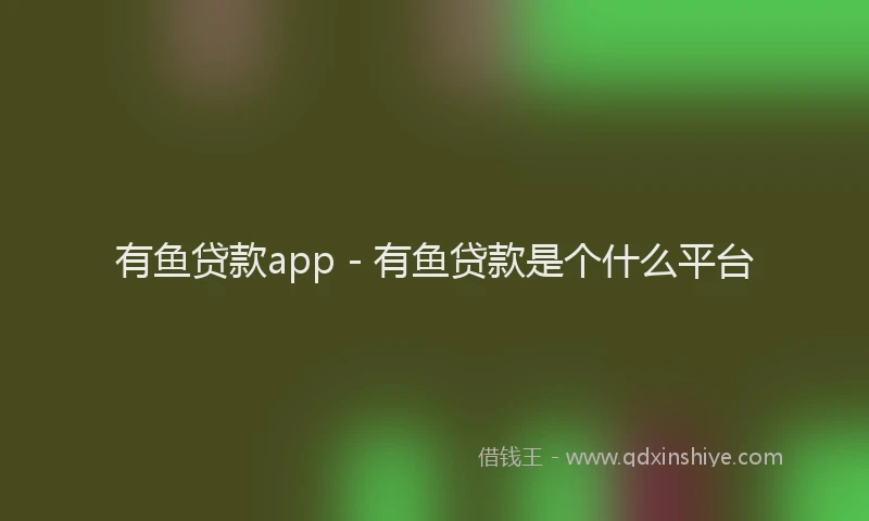 有鱼贷款app - 有鱼贷款是个什么平台