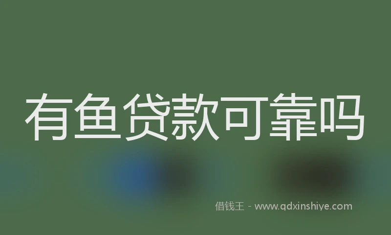 有鱼贷款可靠吗