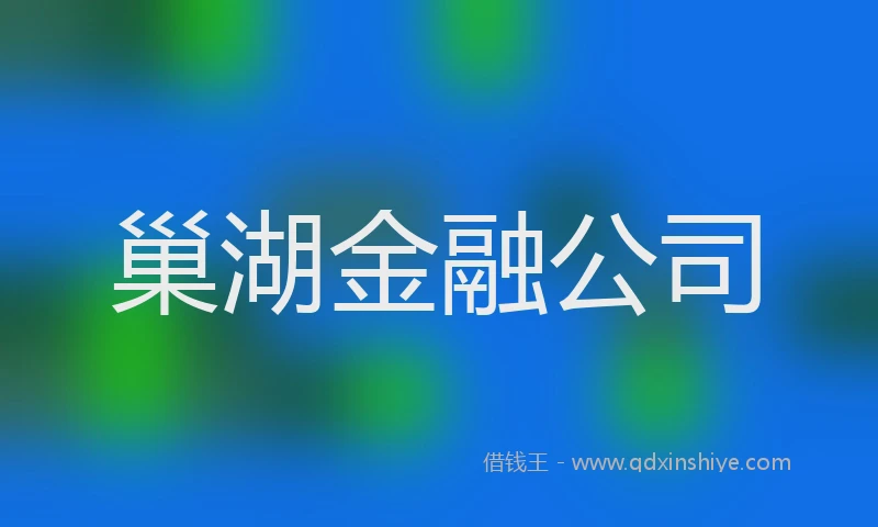 巢湖金融公司