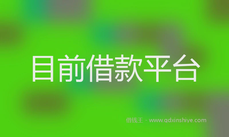 目前借款平台