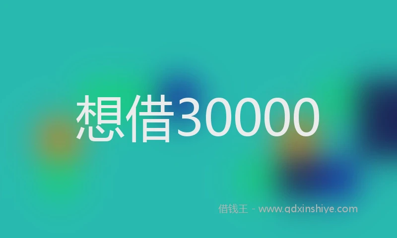 想借30000
