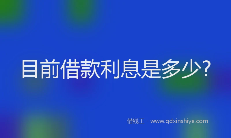 目前借款利息是多少?