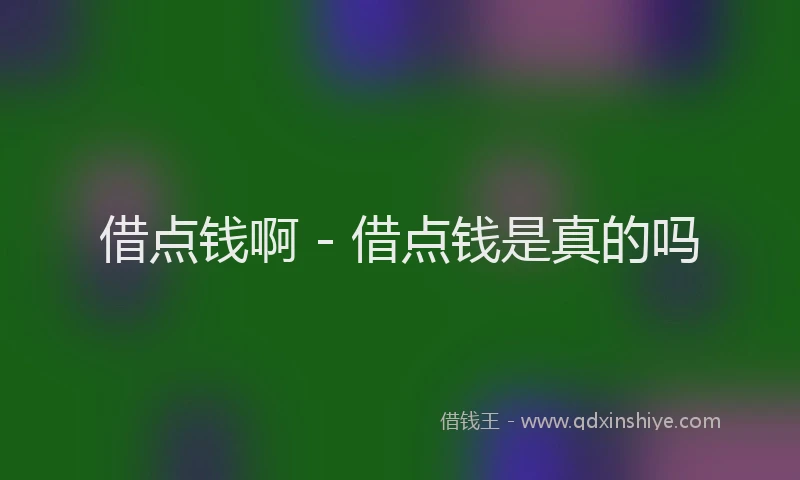 借点钱啊 - 借点钱是真的吗
