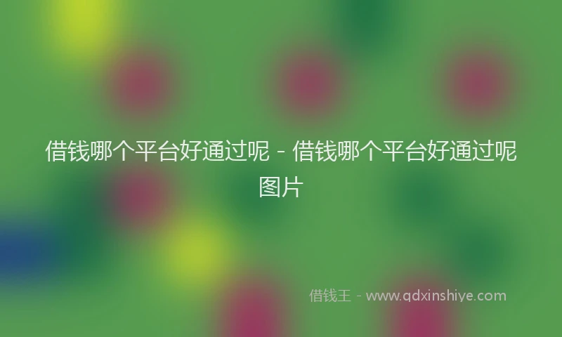 借钱哪个平台好通过呢 - 借钱哪个平台好通过呢图片