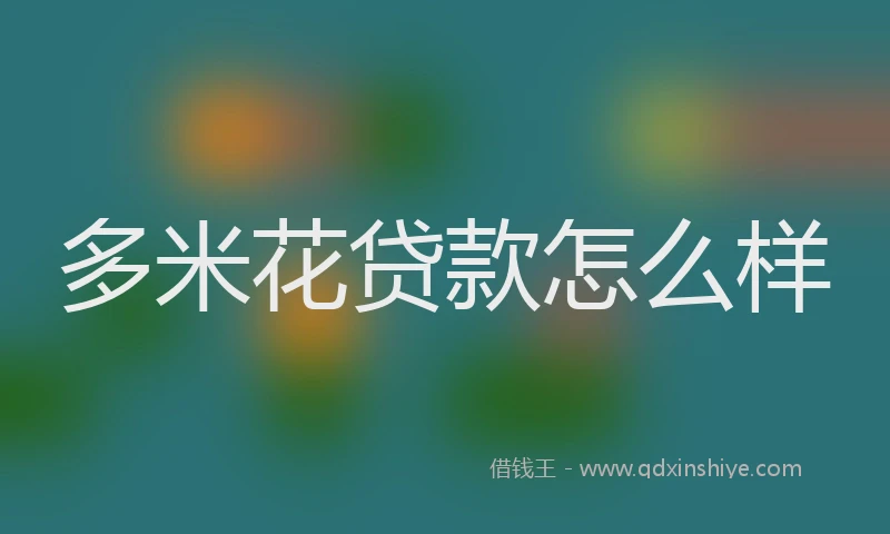 多米花贷款怎么样