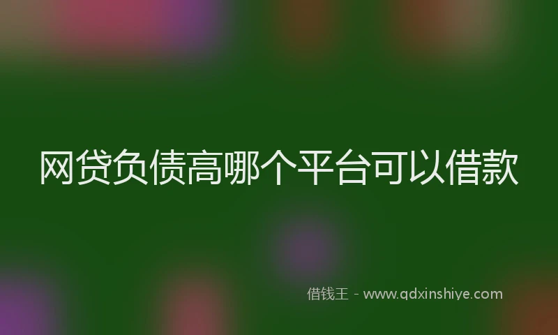 网贷负债高哪个平台可以借款